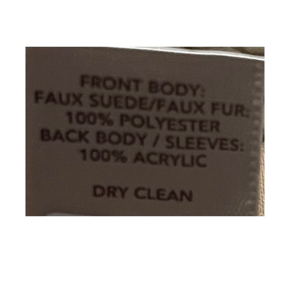 LOFT Faux Shearling Open Front Cardigan Jacket XS - Picture 6 of 6